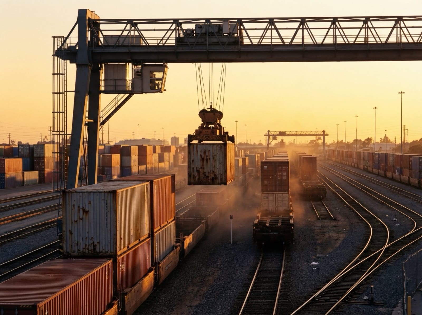 Cost-effective long-haul capacity via rail